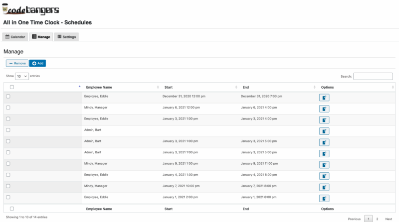 All In One Time Clock - Schedules - Image 4